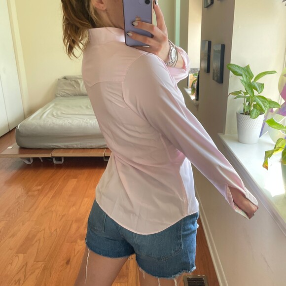 Essex Classics Coolmax Straight Collar Shirt Pink 16 - Picture 4 of 5